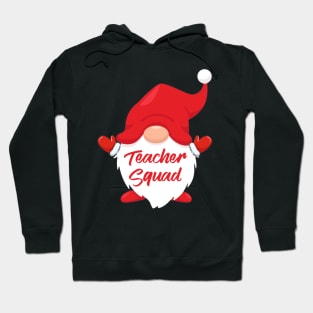 Teacher Squad Gnome Matching Family Christmas Pajama Hoodie